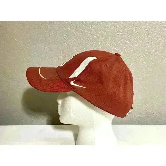 Nike OU OKLAHOMA SOONERS Baseball Cap Elastic Hat OS - Picture 2 of 5